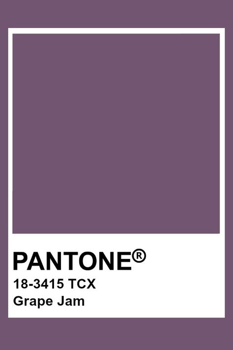 Purple Pantone, Colour Pantone, Pantone Tcx, Pantone Color Chart, Pantone Swatches, Color Knowledge, Grape Jam, Pantone Colours, Soft Summer Colors