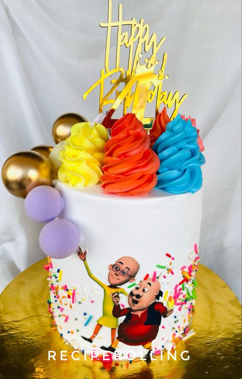 Theme cakes Motu Patlu Cake, Cake Designs Images, Themed Cakes, Cake Designs, Birthday Cake, Cake, Birthday, Quick Saves