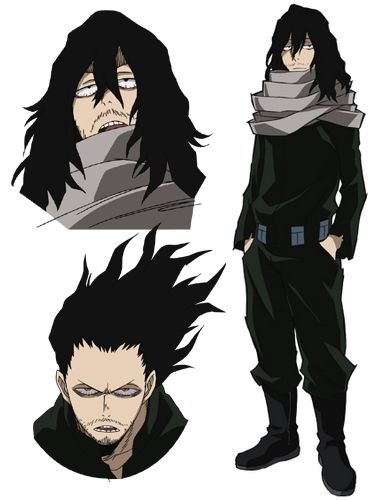 Black Hair And Black Eyes, My Hero Academia Eraserhead, Shouta Aizawa, Shota Aizawa, Animated Man, Mha Characters, Human Anatomy Art, Aizawa Shouta, Epic Cosplay