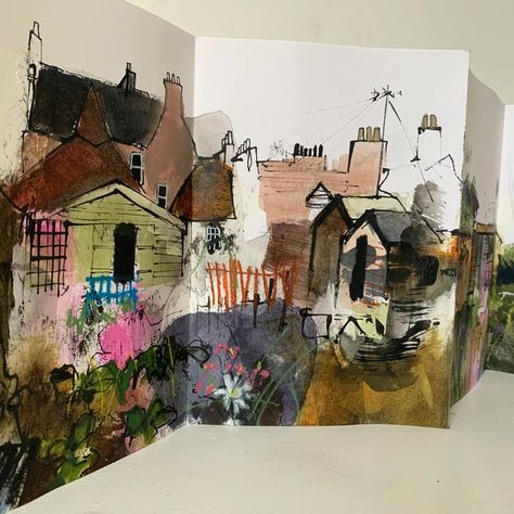 Winterfield Concertina Sketchbook | CURRENT WORK Concertina Book, Artist Sketchbook, Scottish Artists, Artist Portfolio, Up Book, Sketchbook Inspiration, Handmade Books, Urban Sketching, Art Painting Acrylic