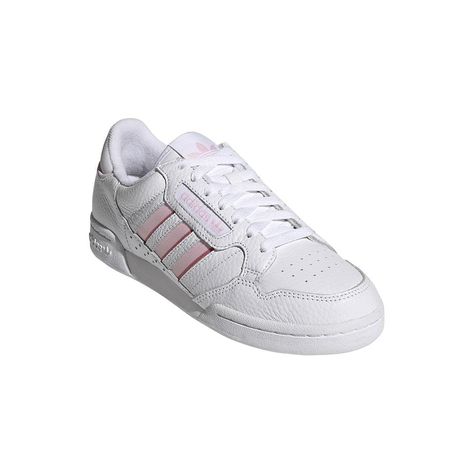 adidas Womens Continental 80 Stripes - Cloud White / Clear Pink / Hazy Rose Rose Adidas, Adidas Continental 80, Adidas Continental, Continental 80, Striped Shoes, Mens Athletic Shoes, Adidas Womens, Retro Sneakers, Cloud White