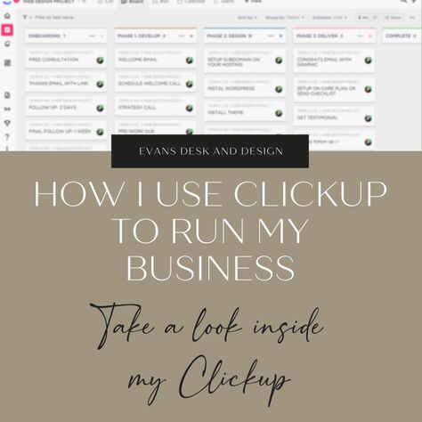 In this ClickUp tutorial, I'm going to show you exactly how I use ClickUp to run my business. This is a project management tool you shouldn't pass up! Click Up Templates, Clickup Project Management, Clickup Templates, Journal Dashboard, Marketing Folders, Time Management Printable, Click Up, Business Things, Business Hacks