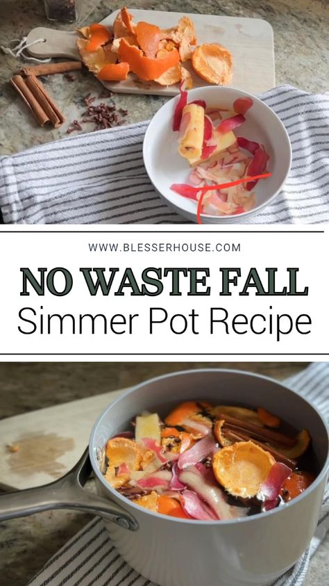 Looking for an easy and amazing DIY fall simmer pot recipe? This week, I’m sharing the best no-waste fall stovetop potpourri using leftover fruit scraps to naturally make your home smell great. Use leftover apple, lemon, and more to create this cozy no-waste DIY fall simmer pot. Fall simmer pot house smells, DIY fall décor ideas for the home. Fall Stovetop Potpourri, Fruit Scraps, Fall Simmer Pot, Small Slow Cooker, Leftover Apples, Simmer Pot Recipes, Simmering Potpourri, Vintage Fall Decor, Simmer Pot