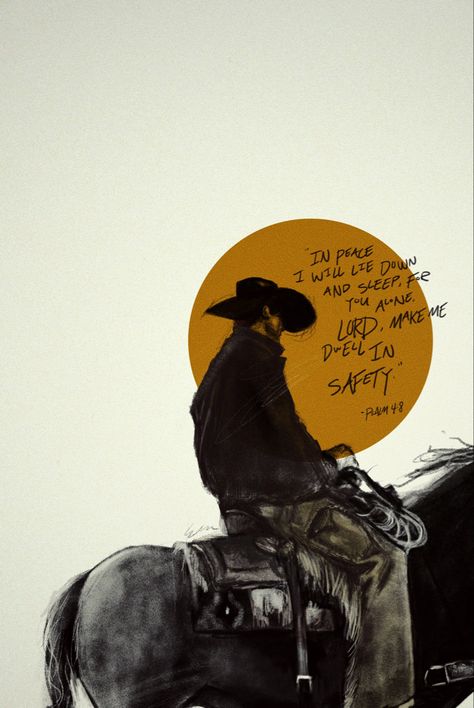 Cowboy Illustration Wallpaper, Cowboy Art Wallpaper, Cowboy Asethic Wallpaper, Christian Cowboy Wallpaper, Western Art Sketches, Cowboy Wallpaper Iphone Western, Cowboy Phone Wallpaper, Cowboy Paintings Western, Cowboy Bible Verses