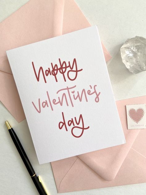 Happy Valentines Day Writing, Happy Valentines Day Lettering, Friend Valentine Card, Congrats Cards, Friend Valentine, Valentines Special, Hearts Card, Hand Lettering Cards, Creative Gift Wraps