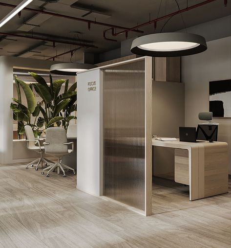 Modern Natural Office Design, Low Height Partition Design, Office Architecture Interior, Industrial Modern Office Design, Architects Office Interior, Low Height Partition, Cubicle Office Design, Nordic Office Design, Office Partition Design