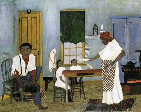 Horace Pippin, Sunday Morning Breakfast, St Louis Art Museum, St Louis Art, American Painting, Images Vintage, Popular Art, Gif Pictures, Morning Breakfast