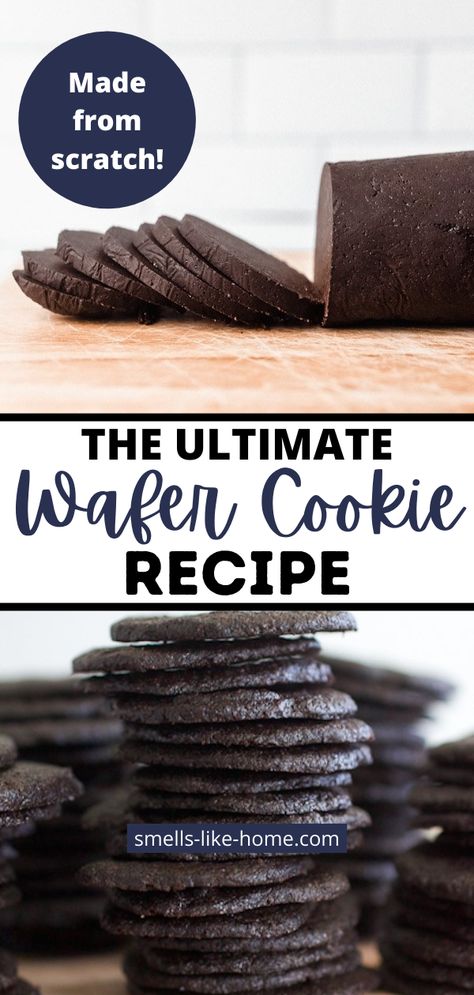 Food Processor Cookie Recipes, Wafer Christmas Cookies, Food Processor Cookies, Wafer Cookies Recipe, Chocolate Wafer Cookies Recipe, Famous Chocolate Wafers Recipes, Wafer Cookie Desserts, Homemade Wafer Cookies, How To Make Wafer Cookies