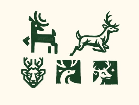 Deer Sketches by Djordje Djordjevic on Dribbble Deer Sketches, Deer Sketch, Goat Logo, Deer Graphic, Logo Animal, Logo Shapes, Elephant Logo, Learning Design, Logo Illustration