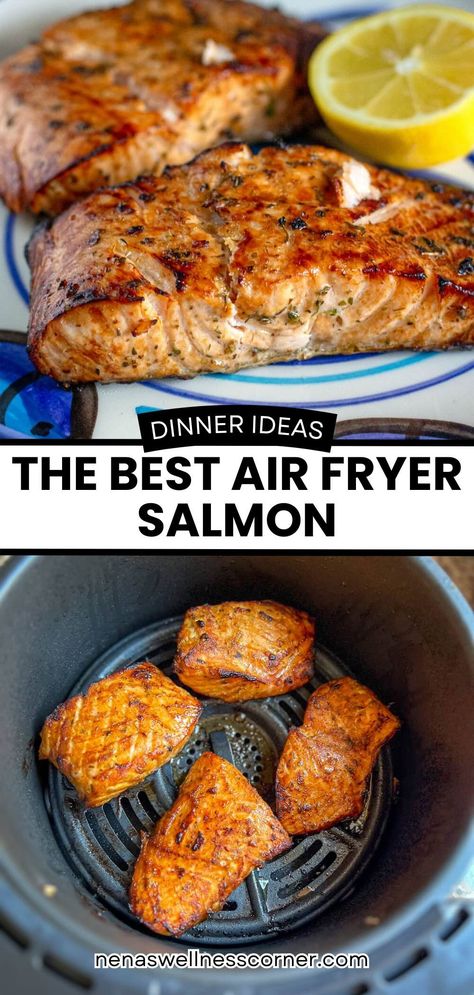 Air Fryer Maple Salmon Fillets: Quick & Healthy Recipe - Nena's Wellness Corner Maple Salmon Air Fryer Recipes, Salmon Fillet Recipes Air Fryer, How To Cook Salmon In Air Fryer, Easy Air Fryer Salmon Recipes, Airfryer Salmon Recipes, Salmon Recipes Air Fryer, Salmon Air Fryer Recipes, Air Fryer Salmon Recipes, Salmon Air Fryer