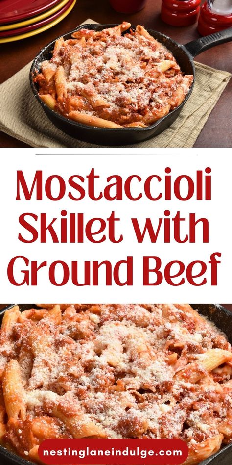 Ground Beef Mozzarella Pasta Recipes, Ground Beef Mozzarella, Beef Spaghetti Sauce, Condensed Cheddar Cheese Soup, Ground Beef Spaghetti, Mostaccioli Pasta, Ground Beef Spaghetti Sauce, Beef Spaghetti, Pasta Ground Beef