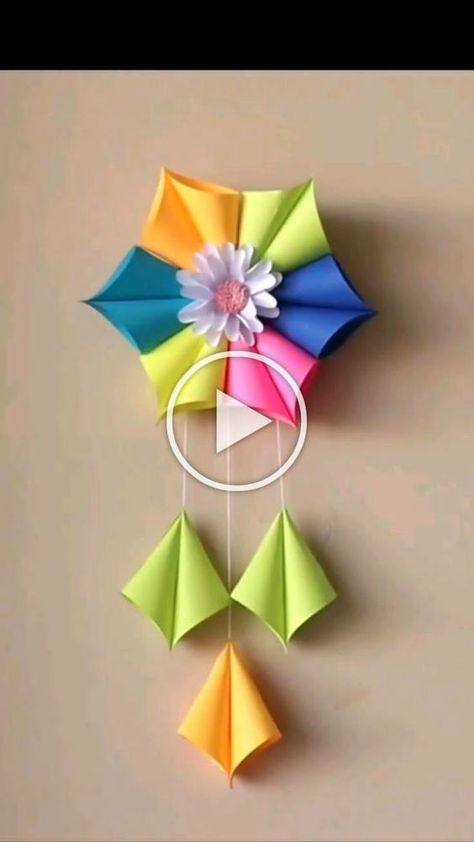 #CRAFTS #DECOR Diy Paper Flowers, Paper Craft Videos, Hand Crafts For Kids, Crafts Decor, Handmade Paper Crafts, Paper Craft Diy Projects, Handmade Flowers Paper, Diy Paper Crafts Decoration, Paper Flowers Craft