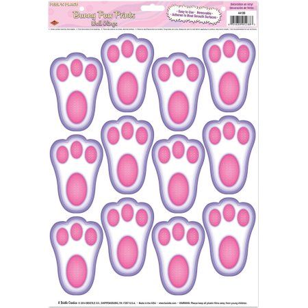 Bunny Paw Prints, Paw Print Decorations, Easter Theme Party, Bunny Paws, Paw Print Stickers, Easter Party Decor, Paw Print Design, Spring Event, Paw Pads