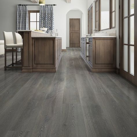 Aston Engineered Oak Hardwood Flooring in UV Cured Oil/Lacquered Grey Wood Floors Kitchen, Grey Hardwood Floors, Grey Hardwood, Prefinished Hardwood, Grey Wood Floors, Maple Floors, Bathroom Accent Wall, Wood Floor Kitchen, Lvp Flooring