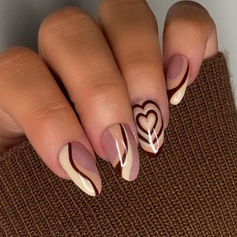 Cappuccino Nails, Beauty Zone, Nails Arts, Cute Simple Nails, School Nails, Nails Simple, Colorful Nail Designs, Rainbow Nails, Dream Nails