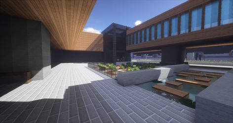 Minecraft Office Building, Minecraft Office Ideas, Office Minecraft, Minecraft Outdoor Ideas, Minecraft Office, Building Minecraft, Minecraft Storage, Modern Office Building, Minecraft City Buildings