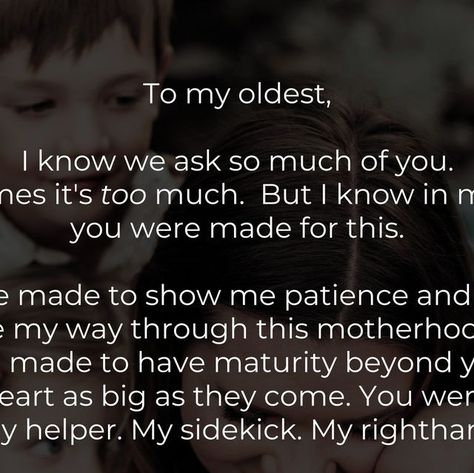 Her View From Home on Instagram: "To my oldest . . .😭⁣ Tap the link in bio to read "You Were Made to Be My Oldest"⁣ Written by @Casey.e.huff" My Oldest Son Quotes, My Son Saved Me Quotes, To My Oldest Son Quotes, My Oldest Daughter Quotes, Oldest Son Quotes From Mom, Oldest Son Quotes, My Daughter Quotes Proud Of, Proud Of Son Quotes, Quotes To My Son From Mom