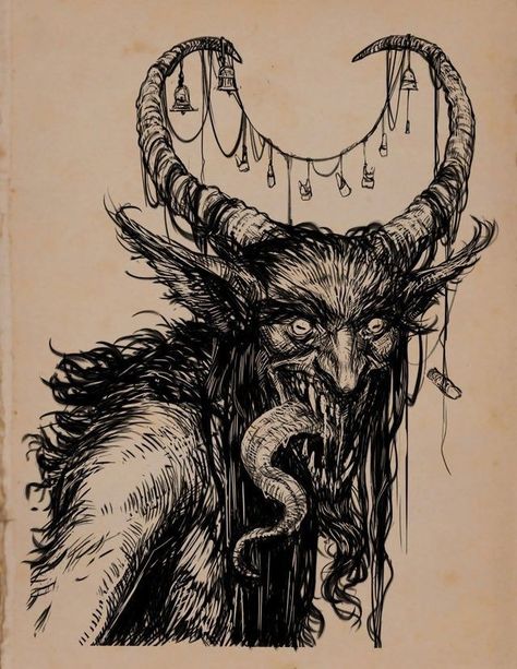 Christmas Horror, Creepy Drawings, Creepy Christmas, Dark Art Tattoo, Occult Art, Scary Art, Creepy Art, Horror Art, Art Plastique