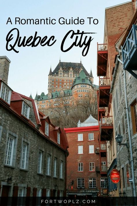 Quebec City is the most romantic destination in Canada. It offers plenty of romantic things to do for couples. Planning a honeymoon or a romantic getaway this summer? Here are 10 things that will make you fall even more in love! #newlyweds #couplestravel #honeymoon #honeymoontravel #romanticgetaway #quebeccity  #quebec #travealcanada #travelguide #tripplanning #traveltips #itinerary #thingstodo #traveldestinations Things To Do For Couples, Things To Do In Quebec, Summer City, Romantic Things To Do, Canada Road Trip, Canada Destinations, Romantic Summer, Romantic Destinations, Romantic Vacations