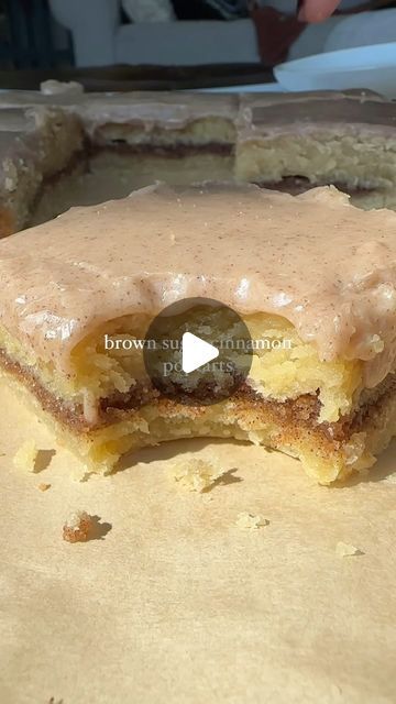 Meredith Munoz on Instagram: "Brown sugar cinnamon poptart bars

If you liked pop tarts as a kid you’re going to love these!! Made with only a few ingredients and they taste sooo good🥹!

Try it and tag me!

d’EATS
-2 1/2 cups flour
-1 tsp cinnamon
-1 cup soft butter
-1/2 cup brown sugar
-1/4 cup powder sugar
-1 egg
-2 tsp vanilla

Brown sugar filling
-1/2 cup brown sugar
-2 tbsp melted butter
-2 tbsp all purpose flour 
-1 tbsp cinnamon

Icing
-1 cup powder sugar
-1 tsp vanilla
-1 tsp cinnamon 
-2 tbsp milk 

How too:

Start by preheating your oven to 350F 

In a large bowl combine your butter, brown sugar and powder sugar. You can mix by hand but if you have a stand, or power mixer it will be easier. Mix until butter and sugar are creamed together. Add in your egg and vanilla and mix agai Sourdough Brown Sugar Pop Tarts, Brown Sugar Pop Tart Shortbread, Brown Sugar Pop Tart Bars, 2024 Brown, Brown Sugar Pop Tarts, Cinnamon Icing, Powder Sugar, Sweet Bar, Cookie Bar Recipes