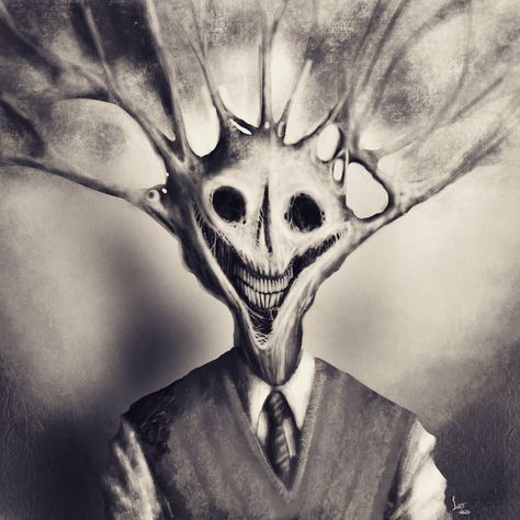 Horror Puppet Art, Disturbing Monster Art, Body Horror Inspiration, Cosmic Body Horror, Andrew Horowitz Fanart, Disturbing Monsters, Horror Drawings Creepy Demons, Creepy Creatures Drawing, Bodyhorror Art