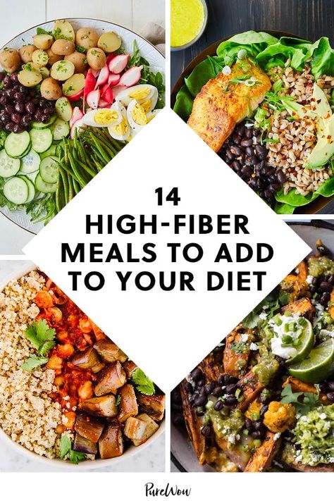 Rich In Fiber Meals, High Fibre Recipes Dinners, Good Fiber Meals, High Fiber Lunches On The Go, High Fibre Meal Plan, High Fibre Lunch Ideas, Low Cholesterol High Fiber Diet, Dinner Recipes High In Fiber, High Fiber Healthy Meals