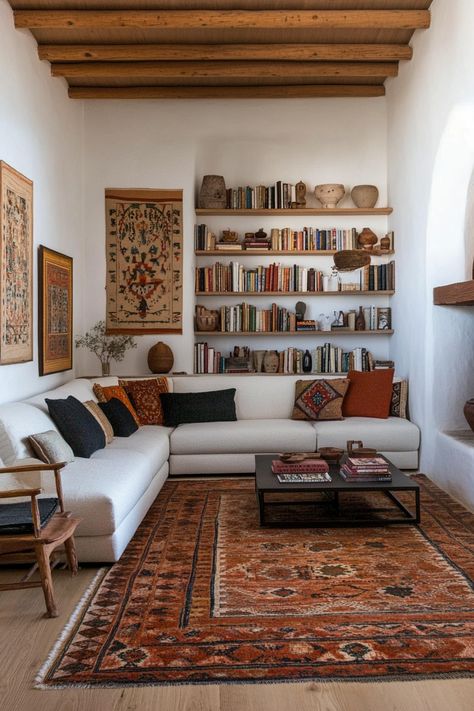 How to Bring Mexican Home Decor Up To Date – Everyday Inspo Santa Fe Inspired Living Room, Hacienda Inspired Living Room, Guatemalan Decor Home, Mexico City Home Decor, Latin Interior Design, Arizona Home Aesthetic, Interior Design Mexican Style, Mexican Style Living Room Ideas, Mexican Hacienda Living Room