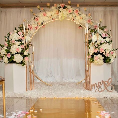 Elegant wedding backdrop arch design. Photo shared by Wholesale Wedding/Event Decor on May 04, 2021 tagging @nevaehleheventsandweddings. May be an image of cake, flower and indoor. Elegant Wedding Backdrop, Wedding Backdrop Arch, Outdoor Wedding Backdrops, Backdrop Arch, Rustic Wedding Backdrops, Reception Backdrop, Wedding Reception Backdrop, Photo Backdrop Wedding, Diy Wedding Backdrop