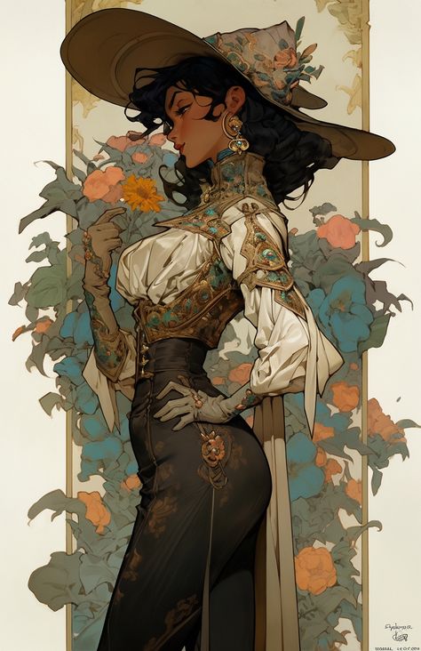 Botanist Character Design, Herbalist Character Design, Herbalist Character, Artist Sketchbook, Digital Portrait Art, Art Folder, Dnd Art, Dreamy Art, Fantasy Inspiration