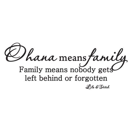 Gonna get this wall decal Mean Family Quotes, Love One Another Quotes, Family Quotes Tattoos, Family Wall Quotes, Family Valentines Day, Lilo And Stitch Quotes, Family Wall Decals, Stitch Quote, Vinyl Wall Quotes