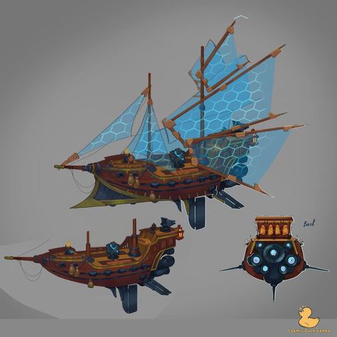 Steampunk Ship, Airship Art, Pirate Ship Art, Flying Ship, Steampunk Vehicle, Space Pirates, Steampunk Airship, Space Ships Concept, Space Ship Concept Art