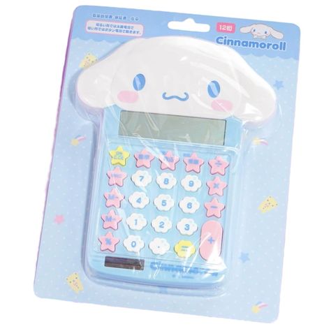 Take This Super Kawaii Cinnamoroll Calculator With Your To School Or Work! It Can Run On Either Solar Or Battery Power! Made From Plastic Runs On Either Solar Power Or 1 X Lr44 Button Battery Battery Sold Separately Dimensions (Cm): 14 X 24.5 X 4 Cm Dimensions (Inch): 5.51” X 9.65” X 1.57” New. Original Packaging. Authentic Sanrio Item; Imported From Japan. Cinnamon Roll School Supplies, Cinnamoroll School Supplies, Cinnamoroll Calculator, Cinnamoroll Clothes, Triplet Room Ideas, Cinnamoroll Bedroom, Sanrio School Supplies, Cinnamoroll Items, Letter Set Stationary