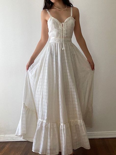 White Cottage Core Dress, Cottage Core Dresses, Cottage Core Dress, Sax Dress, Gunne Sax Dress, Gunne Sax, Corset Style, Fancy Dresses, Full Skirt