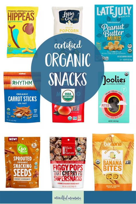 A roundup of certified organic snacks that are worthy of stocking in the pantry, and perfect for school lunches, on-the-go snacking and anytime a snack attack hits. Thank you to Thrive Market for… More Homemade Snack Crackers, Safe School, Market Snacks, Banana Snacks, Healthy Pantry, Healthy Packed Lunches, Healthy Chips, Healthy Granola Bars, Organic Snacks