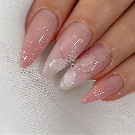 Gel Acrylic Nails Almond, Minimalist Nails Summer 2024, Prom Nails Classy, Nail Pink And White, 2024 Nail Trends, Almond Nails For Summer, White Pink Nails, Cute Nails Almond, Cute Pink Nail Designs