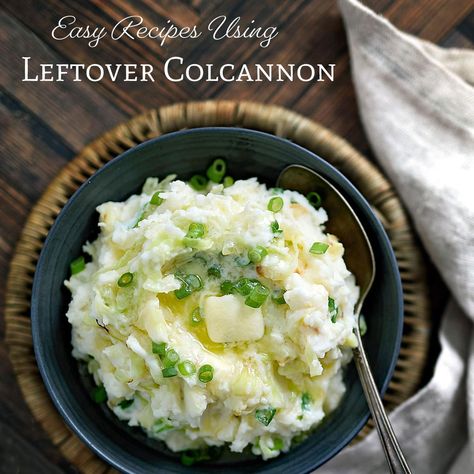 Easy Leftover Irish Colcannon Recipes - Oh, That's Good Vegetarian Irish Recipes, Irish Shepherds Pie Recipe, Colcannon Recipe, Irish Dinner, Irish Soda Bread Recipe, Irish Stew, Buttermilk Recipes, Leftover Mashed Potatoes, Pork Sandwich