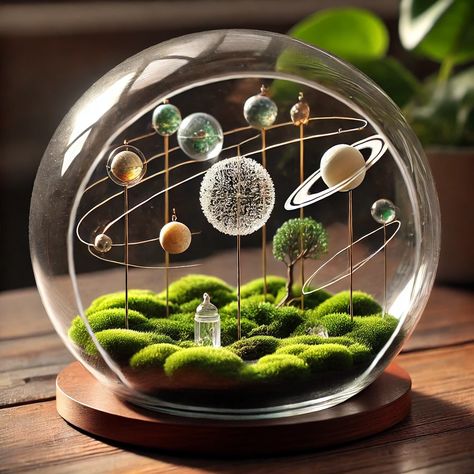 Fantasy Terrarium, Cool Crafts, Arte Floral, Activity Ideas, Small Gardens, Craft Time, Greenhouses, Aquariums, Plant Decor