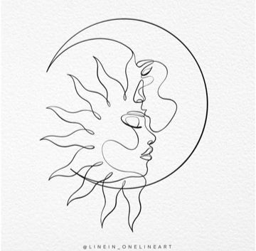 Minimal Simple Drawing, Sun And Moon Tattoo For Men, Drawing Sun And Moon, Moon And Sun Drawing, Moon And Sun Tattoo, Moon Minimal, Sun And Moon Drawing, Dj Tattoo, Sun And Moon Tattoos