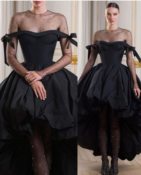 Black Swan Aesthetic Outfit, Black Swan Outfit, Black Swan Aesthetic, Swan Aesthetic, Gown Ideas, Soiree Dress, Elegant Black Dress, Practice Outfits, Fairytale Dress