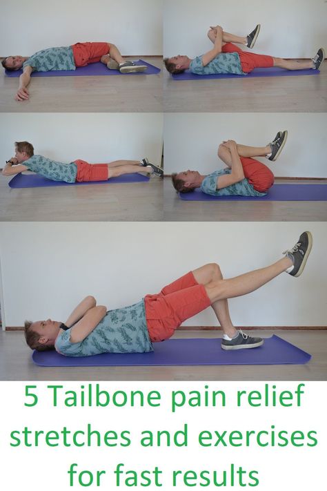 Tailbone Pain Relief, Tailbone Pain, Inner Knee Pain, Knee Pain Exercises, Middle Back Pain, Back Stretches For Pain, Lower Back Pain Exercises, Upper Back Pain, Nerve Pain Relief