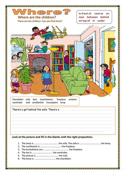 Where? - English ESL Worksheets for distance learning and physical classrooms Grammar Prepositions, English Primary School, Picture Comprehension, Kindergarten Anchor Charts, English Grammar For Kids, Reading Comprehension Kindergarten, Grammar For Kids, Kindergarten Reading Worksheets, Language Arts Classroom