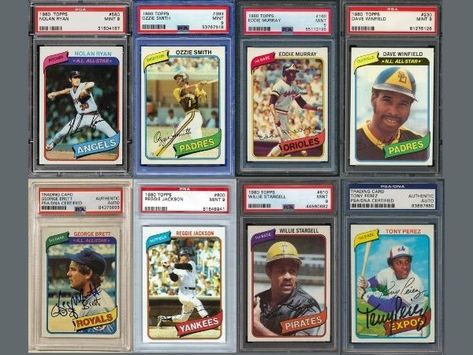 The 1980 Topps card collection is special because it was the last year Topps was the sole producer of baseball cards. The Topps Monopoly ended in 1981 when other brands like Donruss and Fleers started producing baseball cards. In 1980, Topps issued baseball cards of famous players in sports, especially baseball ones. While they are easily available at most stores, some of them are worth a lot of money. #ToppsBaseballCards Bench Card, K Mart, Dave Parker, Dale Murphy, Robin Yount, Jim Palmer, Topps Baseball Cards, Rickey Henderson, George Brett