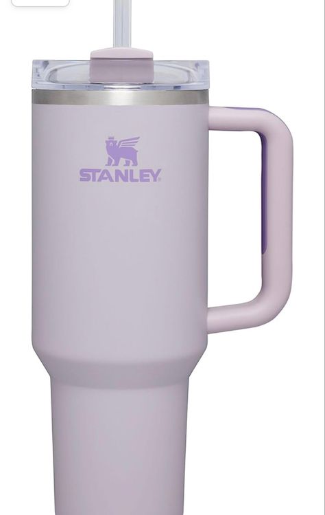 Stanley Cup Lavender, Light Purple Stanley Cup, Lavender Stanley Cup, Stanley Bottle, Stanley Products, Purple Pages, Preppy Gifts, Birthday List, Cup With Straw