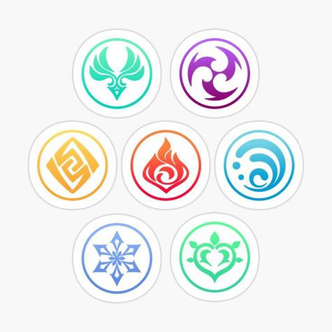 Stickers Genshin, Quotev Quizzes, Genshin Stickers, Which Character Are You, Hand Symbols, Elemental Magic, Anime Paper, Element Symbols, Magic Symbols