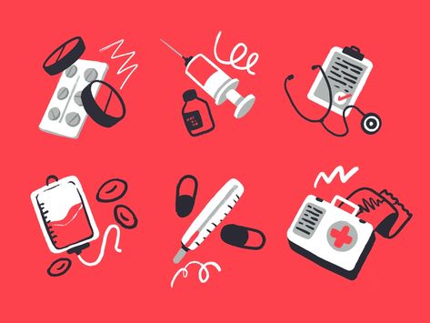 Health Care Icons by tubik.arts on Dribbble Medical Branding, Health Icon, Kids News, Black And White Comics, Medical Icon, Prenatal Care, Portfolio Inspiration, Chibi Characters, Learning Design