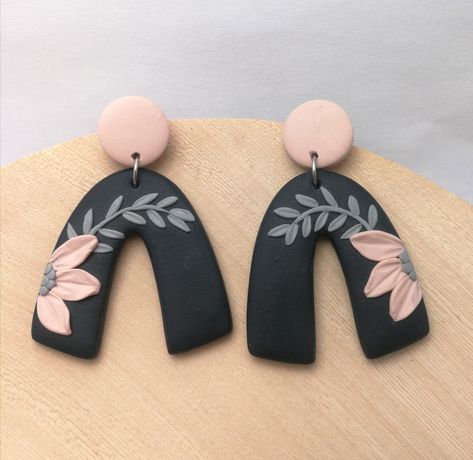 Fancy Clay Earrings, Diy Clay Jewelry, Flower Jewelry Diy, Diy Earrings Easy, Jewelry Polymer Clay, Polymer Clay Flower Jewelry, Diy Earrings Polymer Clay, Polymer Clay Jewelry Tutorials, Handmade Clay Jewelry