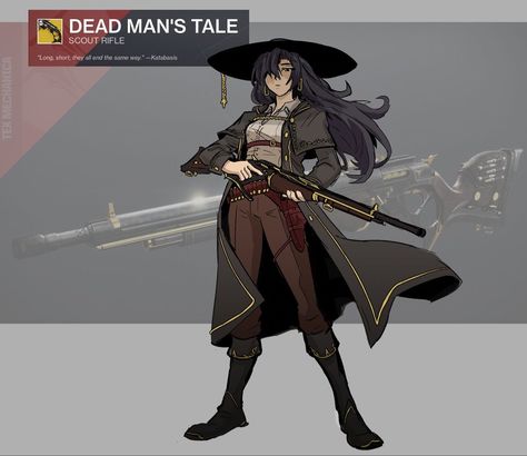 Gunslinger Sci Fi, Mercenary Outfit Design, Female Cowboy Character Design, Bounty Hunter Dnd, Wild West Oc, Tex Mechanica, Cowboy Oc Art, Dnd Character Design Inspiration, Ranger Character Design