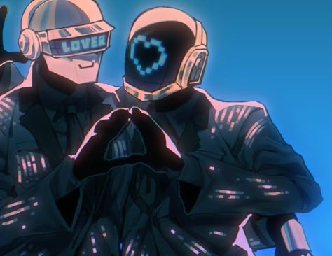 Daft Punk Matching Pfp, Daft Punk Fanart, Daft Punk Art, Daf Punk, Daft Punk Albums, Punk Art, Daft Punk, 영감을 주는 캐릭터, Funky Art