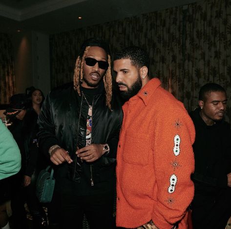 Future And Drake, Future Rapper, Drake Graham, Black Men Fashion Urban, Big Wedding Dresses, Aubrey Drake, Dark Skin Men, Bryson Tiller, 90s Hip Hop Fashion