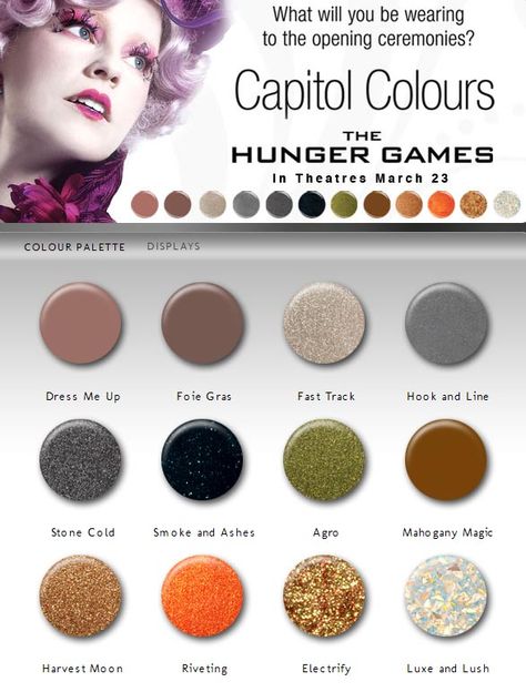 Awesome! Capitalizing on the vanity of the Capitol and the importance of imagery in The Hunger Games series :-) Hunger Games Wedding, Hunger Games Makeup, Hunger Games Nails, Hunger Games Theme, Flame Nail Art, Line Stone, Hunger Games Katniss, Games Wedding, Hunger Games Series